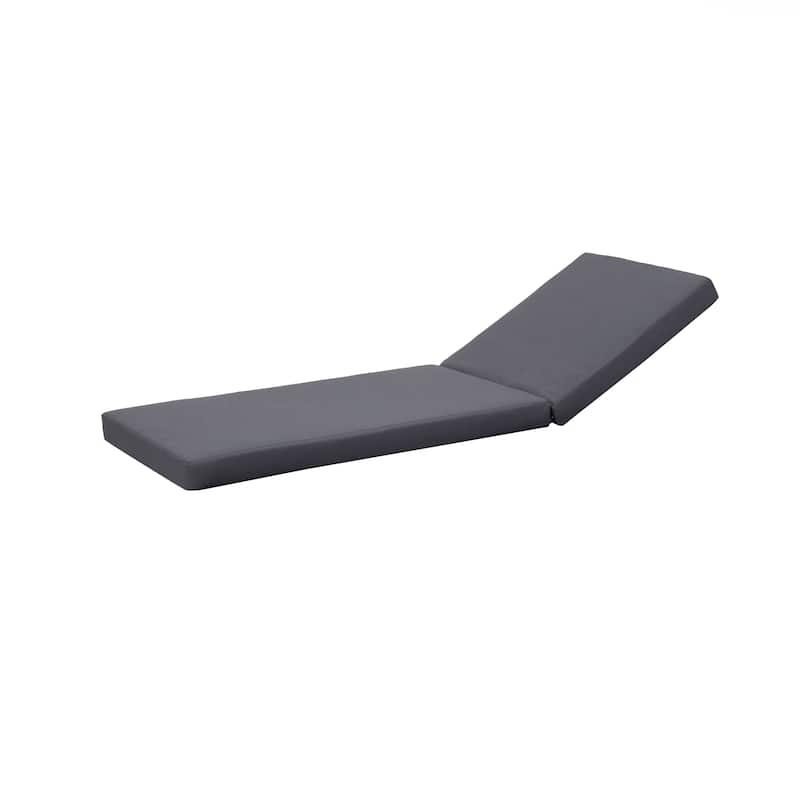 Modern Acacia Wood Outdoor Chaise Lounge with 6-position Adjustable Backrests and Water-resistant Cushions