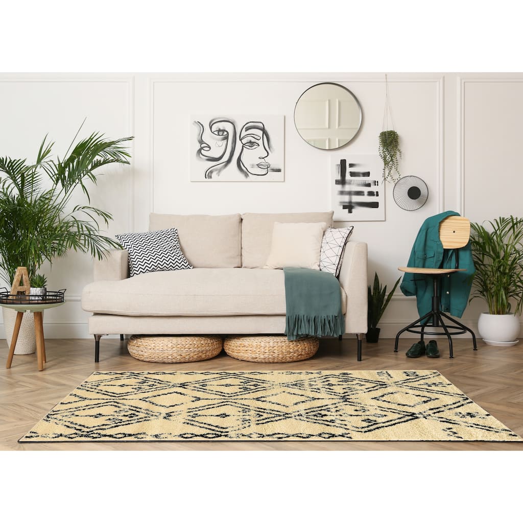Linon Moroccan Fes Shag Rug