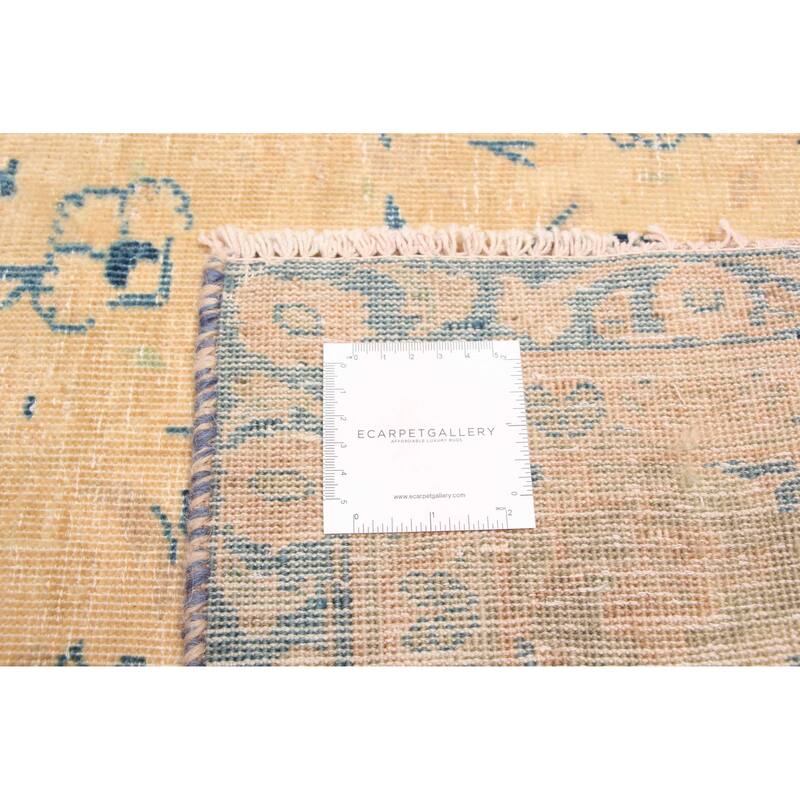 ECARPETGALLERY Hand-knotted Antalya Vintage Tan Wool Rug - 8'10 x 12'2