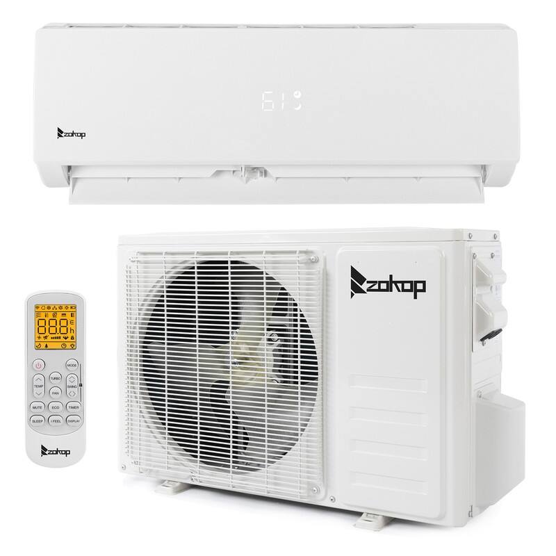 ZOKOP 9000 BTU 115V Mini Split Air Conditioner with Heater and Remote