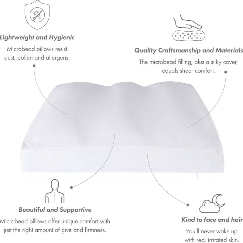 Premium Microbead Cooling Pillow or Pillow Cover
