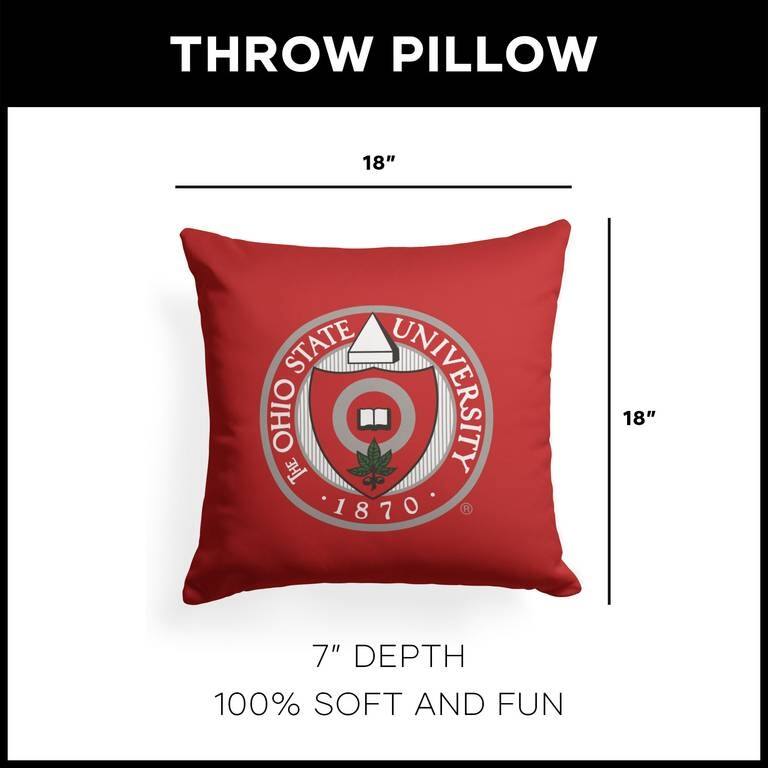 NCAA Campus Crawl 18 Inch Throw Pillow