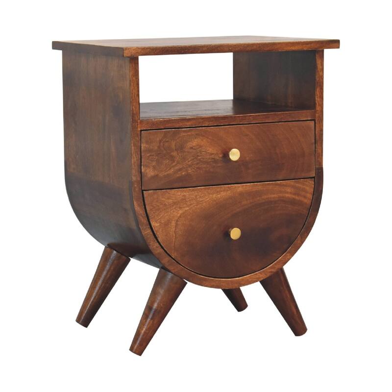 Artisan Furniture Solid Wood Split Chestnut Nightstand