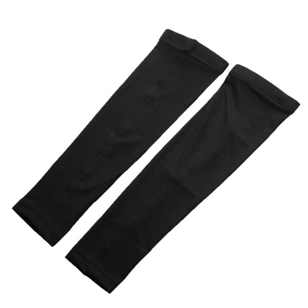 Sports Basketball Golf Cycling Sun Protection Arm Sleeves Black Size M ...