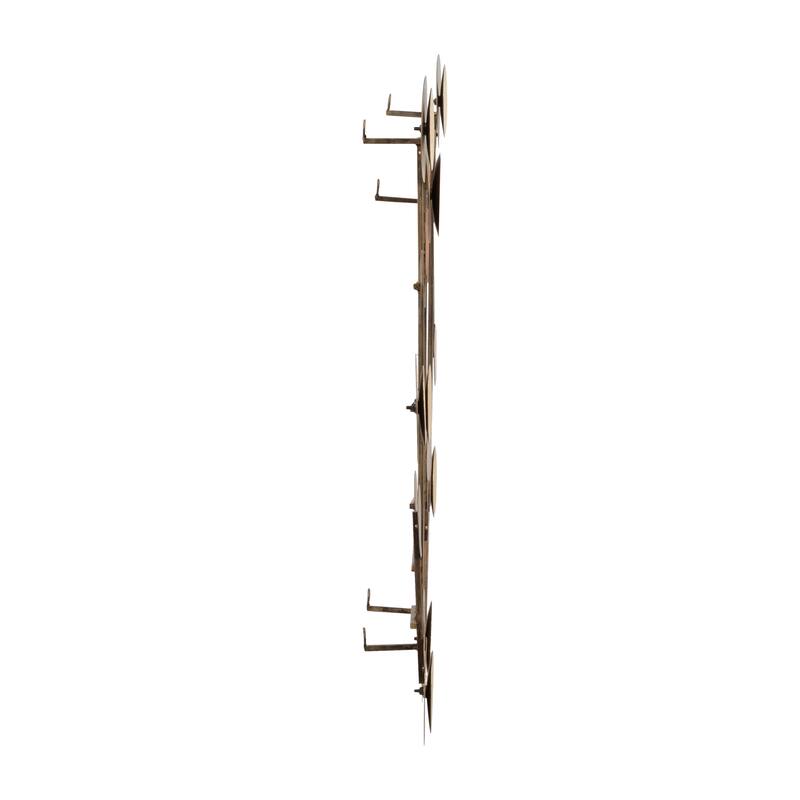 Sagebrook Home Iron Metal Wall Deco - Enliven Your Space with 29" Gold Circles Art Piece, Durable Iron Construction