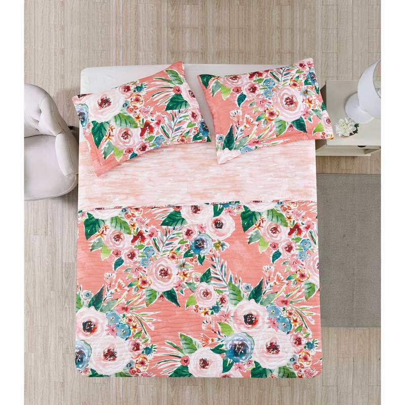 BARBARIAN by Barbra Ignatiev Fashion Floral Quilt Set