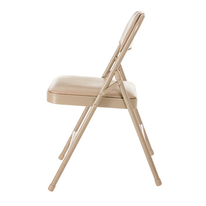 4 Pack Hampden Furnishings Bernadine Collection Vinyl Padded Folding Chair