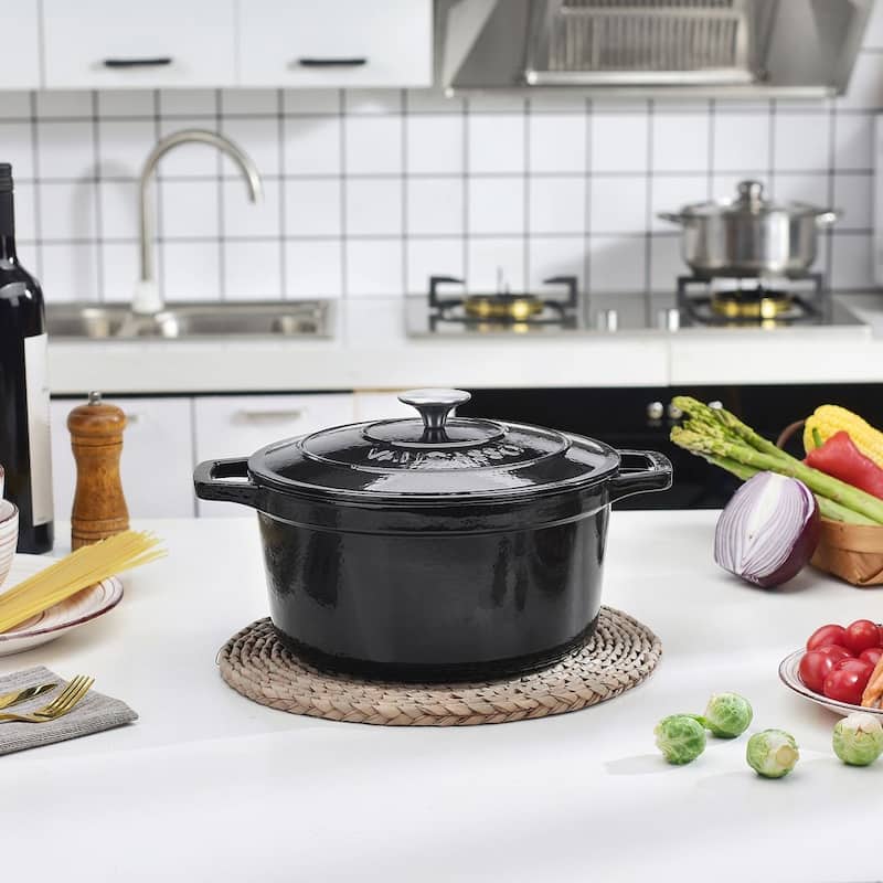 vancasso 5 Qt. Enemaled Cast Iron Dutch Oven