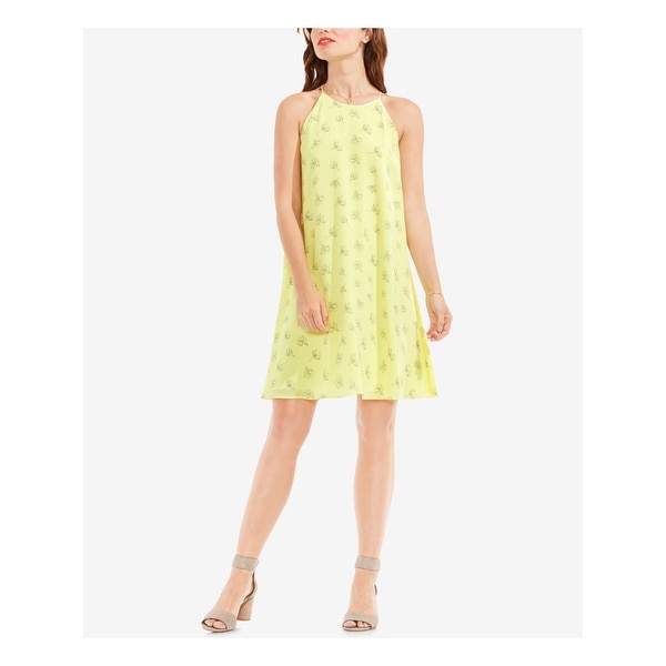 vince camuto yellow floral dress