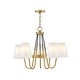 preview thumbnail 1 of 0, Hinkley Lighting Aston 5 Light 28" Wide Chandelier Heritage Brass