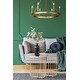 preview thumbnail 2 of 3, Barclay 6 Light 25 inch Olde Brass Chandelier