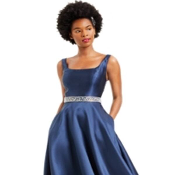 blue dress from say yes to the dress Italian Gingham Check Double Gauze main image 1