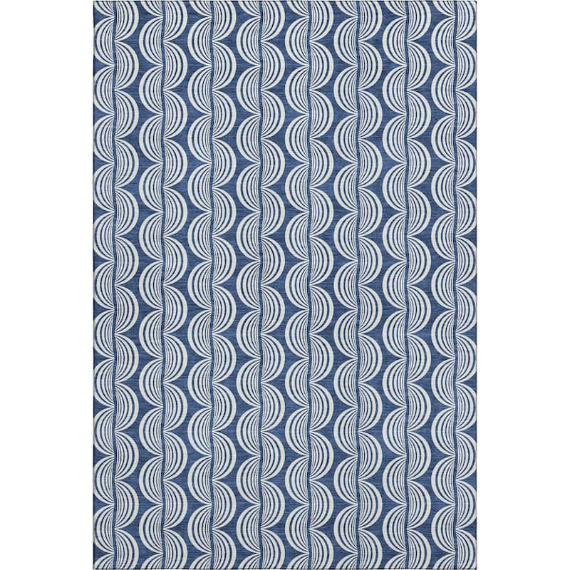 Premium Washable Super Soft Transitional Scallop Mayfield Rug