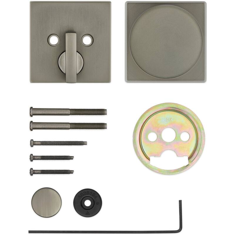 Kwikset Pismo Single Cylinder Interior Pack with Square Rose - Venetian Bronze