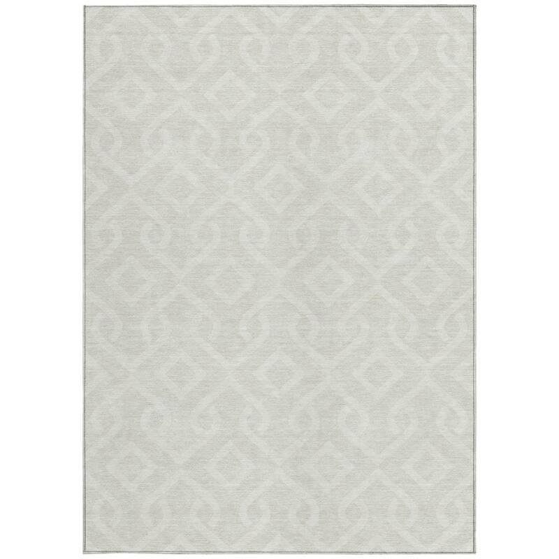 HomeRoots Geometric Transitional Rectangle Outdoor Rug