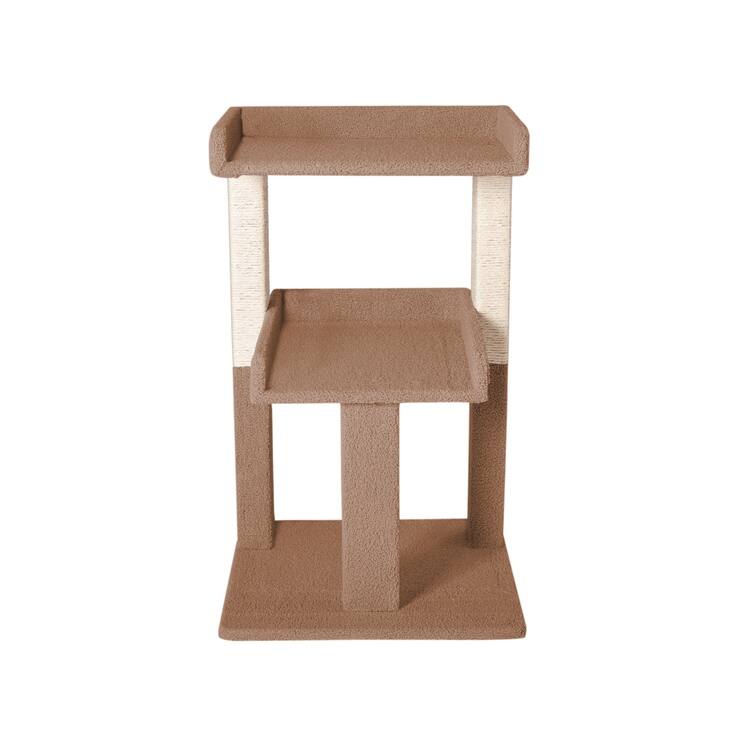 Large Multi-Level Condo Kitten Play Tower with Scratching Post, Cat Tree Tower for Large Cats