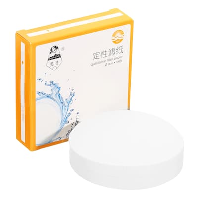 100Pcs 9cm Qualitative Filter Paper Circles, Medium Speed Round Lab Paper