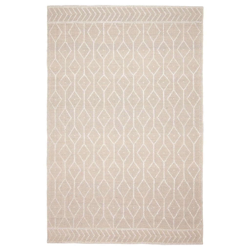 ECARPETGALLERY Braid weave Sienna Tan Wool Rug - 6'0 x 9'2