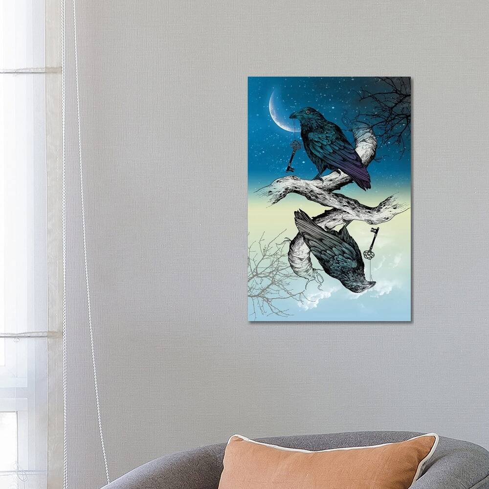 iCanvas "Raven Night And Day" by Rachel Caldwell Canvas Print