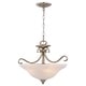 preview thumbnail 2 of 7, Vaxcel Lighting C0310 3 Light 17" Wide Flush Mount Bowl Ceiling