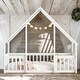 preview thumbnail 38 of 52, Twin Floor House Bed with Fence,Guardrails