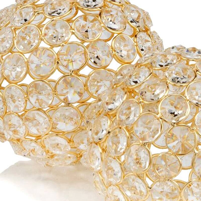 HomeRoots Set Of 2 4" Polished Spheres In Brilliant Shiny Luster Finished And Golden Frame - 4' X '4' X '4