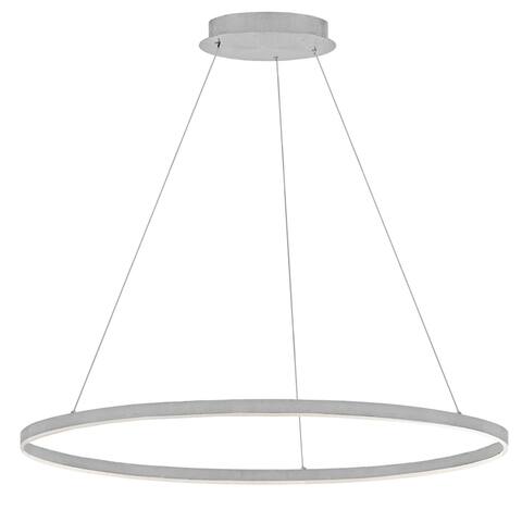 63W Silver Chandelier with White Acrylic Diffuser