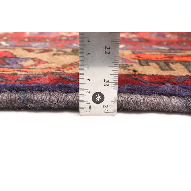 ECARPETGALLERY Hand-knotted Andelz Red Wool Rug - 4'3 x 7'1