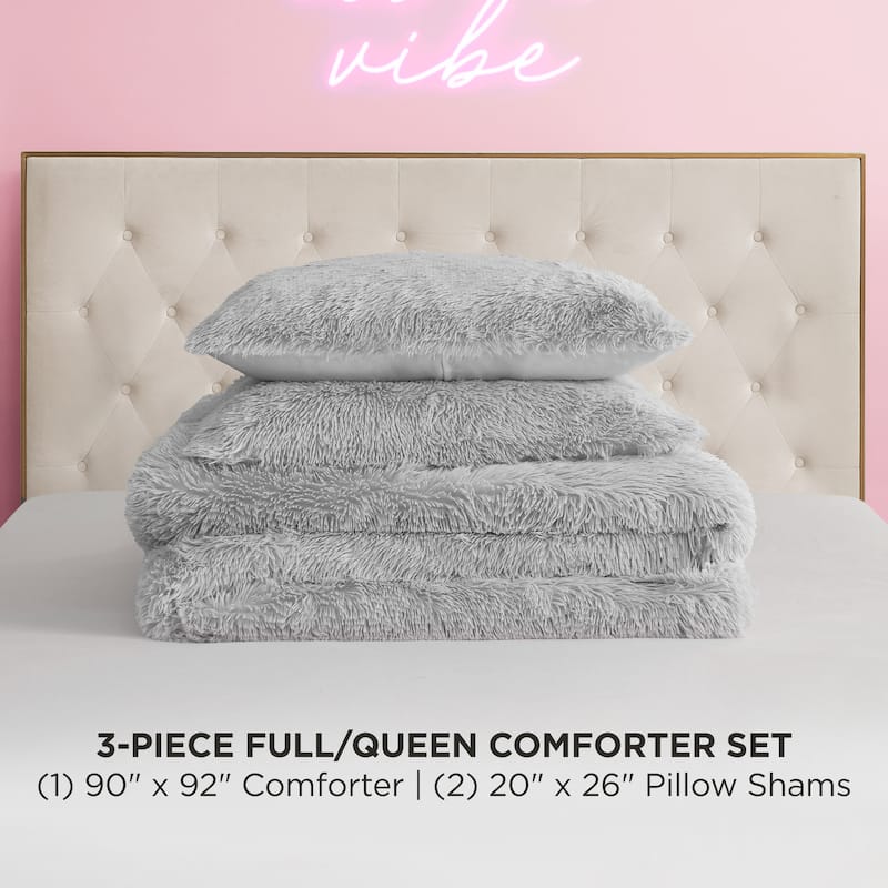 Juicy Couture Shaggy Comforter Sets with Shams