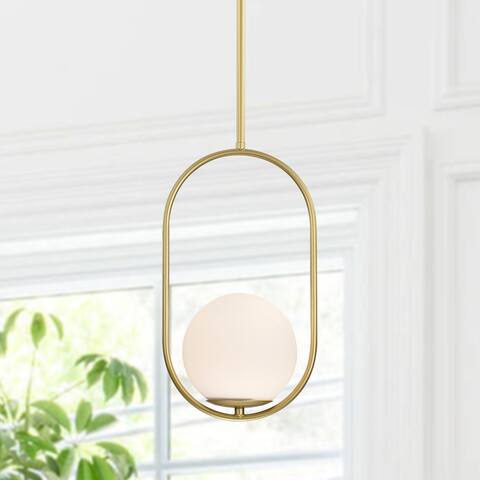 Mid Century Pendant Light Fixtures Gold Globe Glass Pendant Lighting