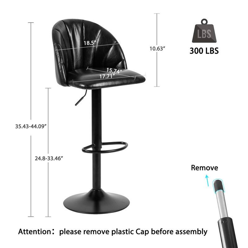 AdjustableCounter Height Barstools,Set of 4