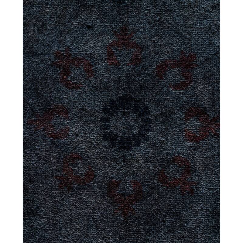Overdyed One-of-a-Kind Hand-Knotted Area Rug - Black - 8' 2" x 10' 2"
