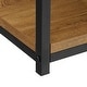 preview thumbnail 12 of 18, Caffoz Tall Center Table Coffee Table with Storage Shelf