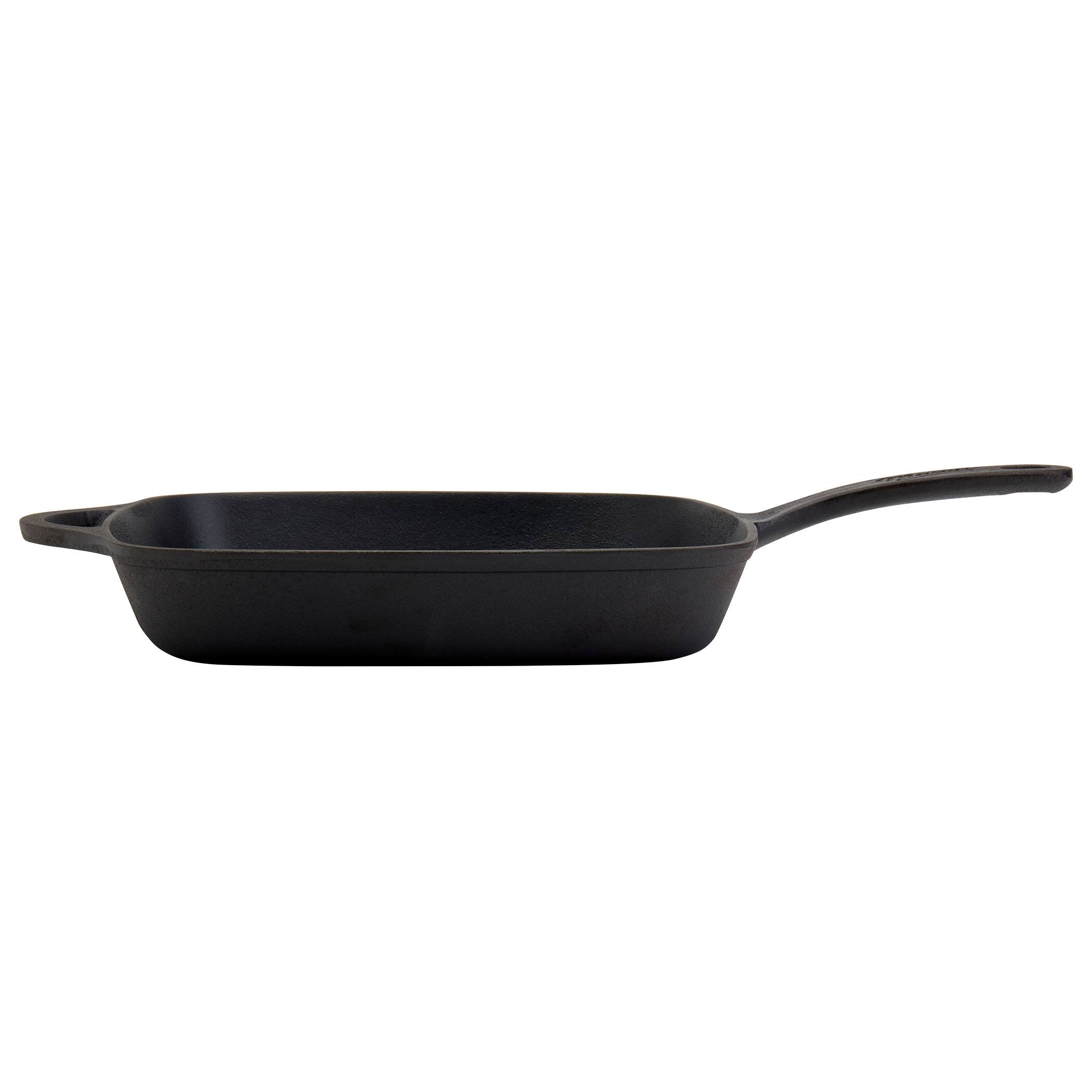 Mason Craft & More 11inch Preseasoned Cast Iron Square Fry Pan with