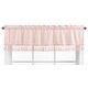 preview thumbnail 1 of 1, Pink Boho Bohemian Window Curtain Valance - Solid Color Blush Shabby Chic Princess Luxurious Luxury Elegant Vintage Designer