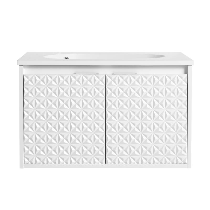 Topcraft Wall-Mounted Bathroom Vanity With Sink