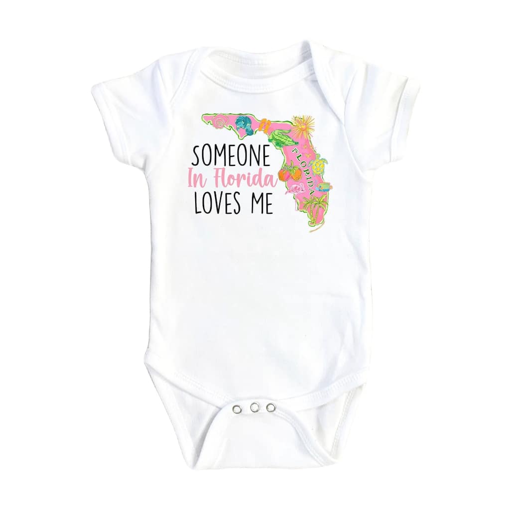 Florida Pink 2 - Baby Boy Girl Clothes Infant Bodysuit Funny Cute Newborn