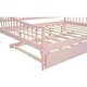 preview thumbnail 8 of 22, Multi-functional Design,Full Size Daybed with Trundle and Support Legs,Solid Construction