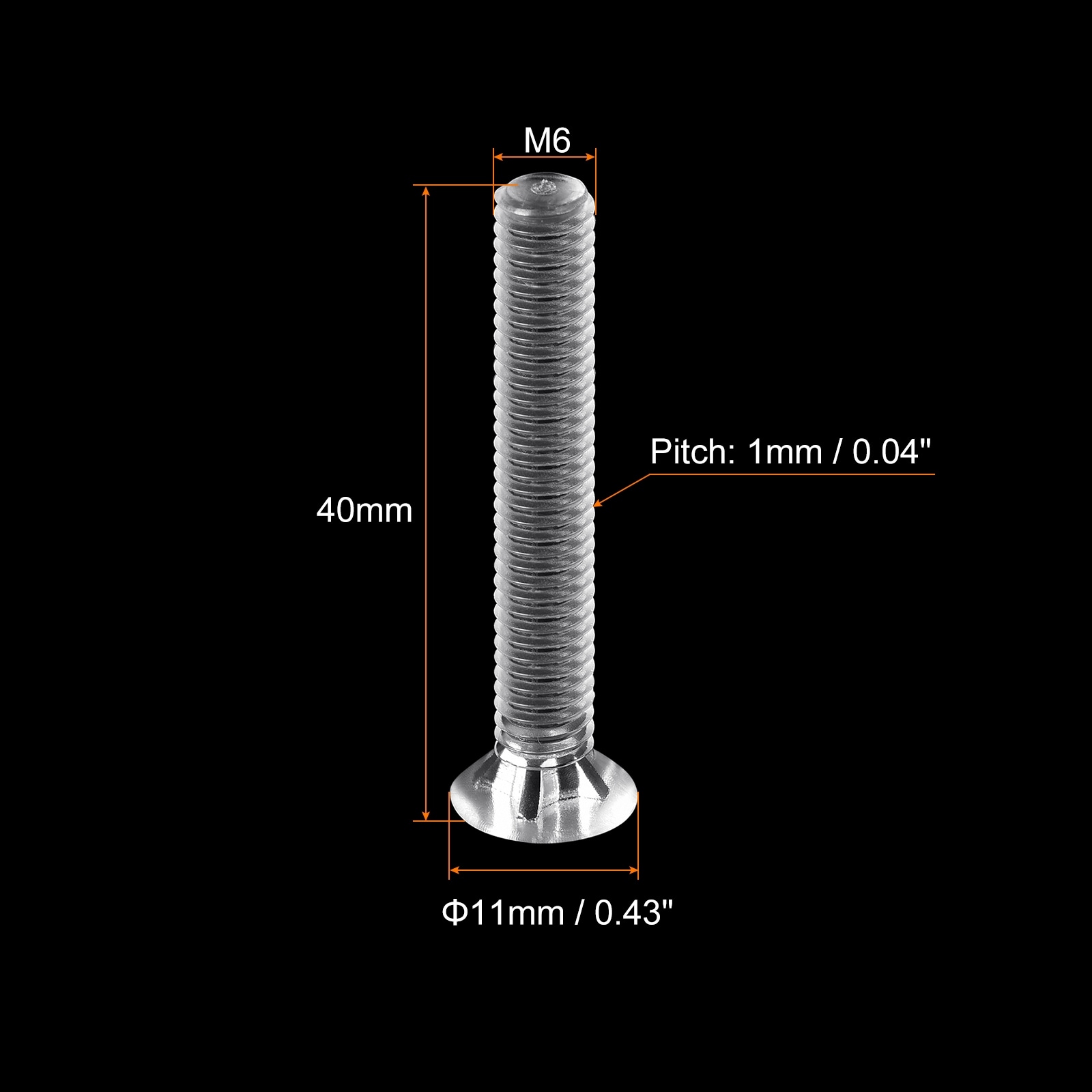 Phillips Machine Screws, PC Flat Head Machine Bolts