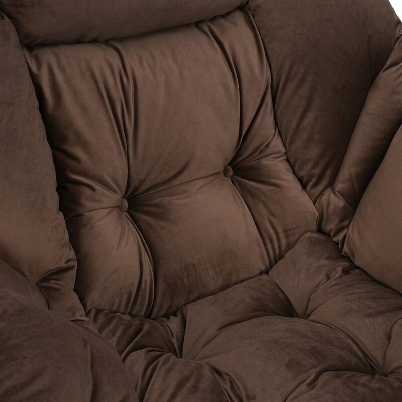 Modern Living Room Single Leisure Lounge Lazy Chair with Ottoman