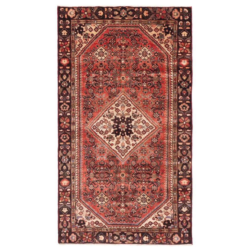 ECARPETGALLERY Hand-knotted Andelz Red Wool Rug - 4'7 x 8'4