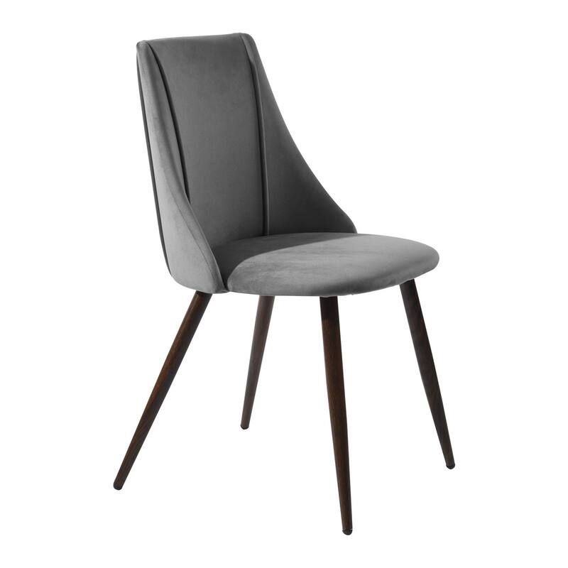 Velvet Upholstered Dining Chair Side Chair for Waiting Reception Room