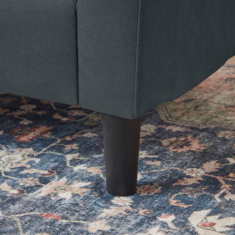 76.18" Upholstered Sleeper Pull Out Sofa Couch with Storage Chaise