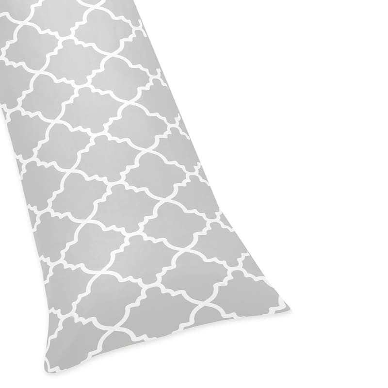 Sweet Jojo Designs Trellis Double Zippered Body Pillow Case Cover