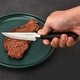 preview thumbnail 7 of 5, Dura Living 4-Piece Steak Knife Set - Micro-Serrated High Carbon Stainless Steel Blades, Black Handles