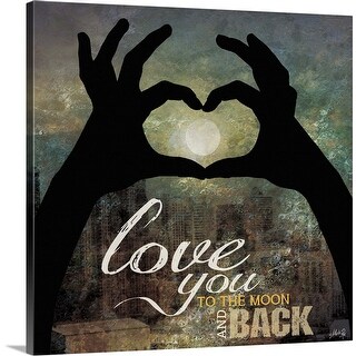 "To the Moon and Back II" Canvas Wall Art - Bed Bath & Beyond - 25522282