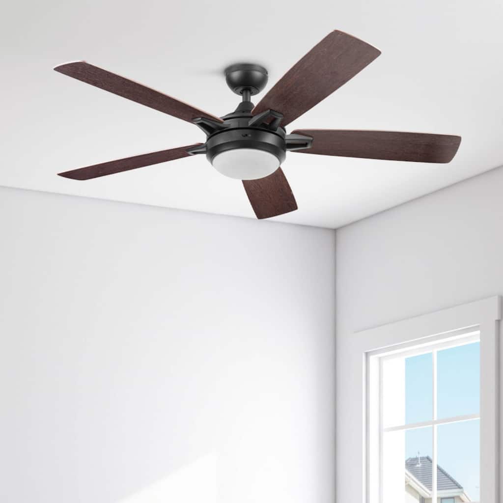 52" Prominence Home Lorelai Bronze Smart Ceiling Fan with Light, Remote Control, Works with Amazon Alexa and Google Assistant