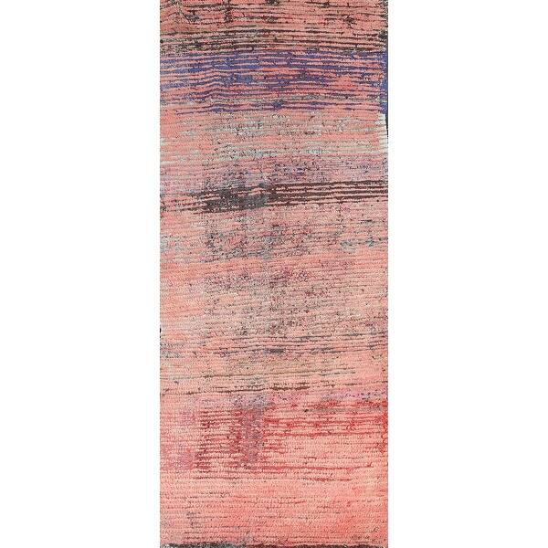 slide 1 of 18, Clearance Antique Abstract Moroccan Oriental Wool Runner Rug Handmade - 2'9" x 7'11"