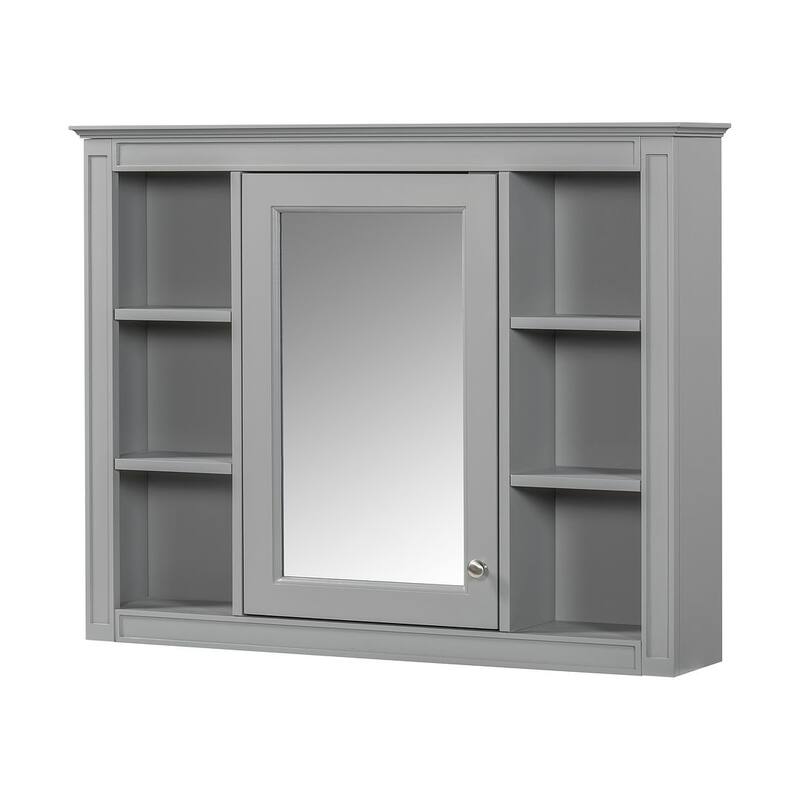 36" Modern Bathroom Vanity with Sink and Medicine Cabinet,2 Soft Closing Doors and 4 Drawers