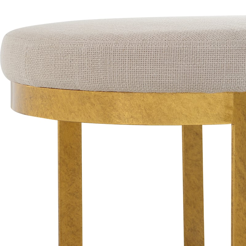 Uttermost Infinity Gold Accent Stool - 24"W x 20"H x 18"D